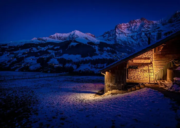 Chalet Roesi - Ferienwohnung Mit Hot Pot & Bergsicht * Adelboden